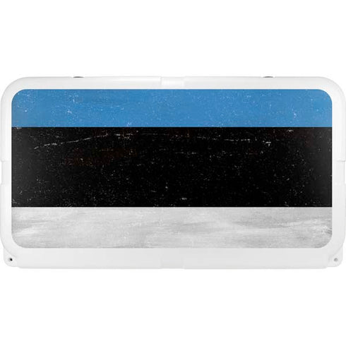 Estonia Flag Distressed YETI Tundra 65 Hard Cooler Skin