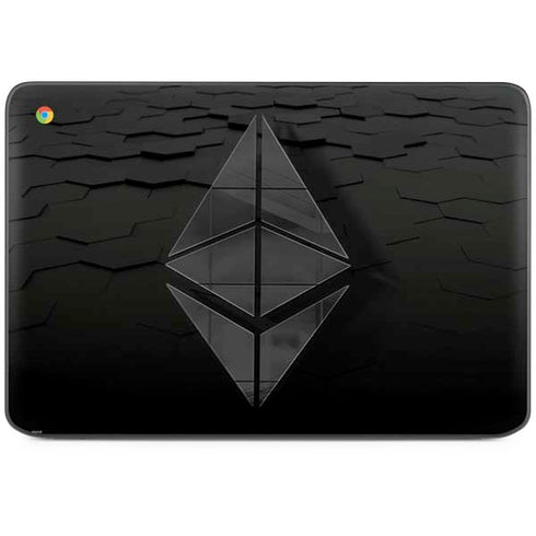Ethereum Textured Logo HP Chromebook Skin