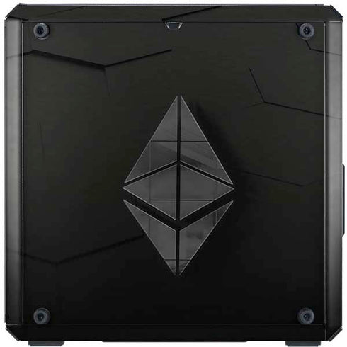 Ethereum Textured Logo Cooler Master MasterBox Q300L Mini Tower Skin