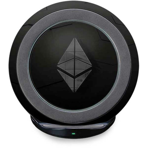 Ethereum Textured Logo Fast Charge Wireless Charging Stand Skin