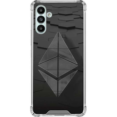 Ethereum Textured Logo Galaxy A13 5G Clear Case