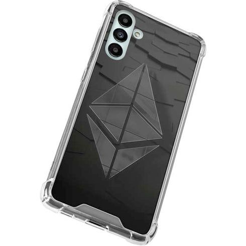 Ethereum Textured Logo Galaxy A13 5G Clear Case