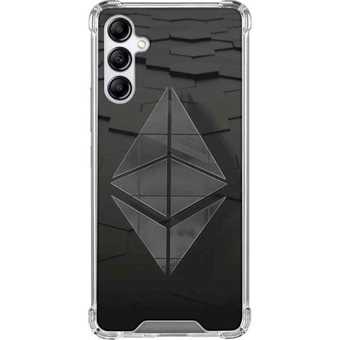 Ethereum Textured Logo Galaxy A15 5G Clear Case