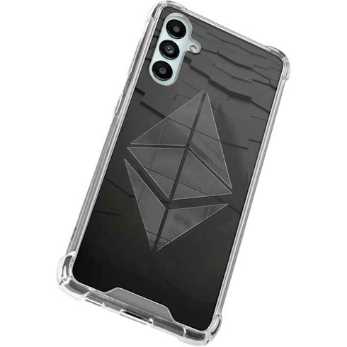 Ethereum Textured Logo Galaxy A15 5G Clear Case