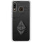 Ethereum Textured Logo Galaxy A20 Clear Case