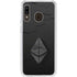 Ethereum Textured Logo Galaxy A20 Clear Case