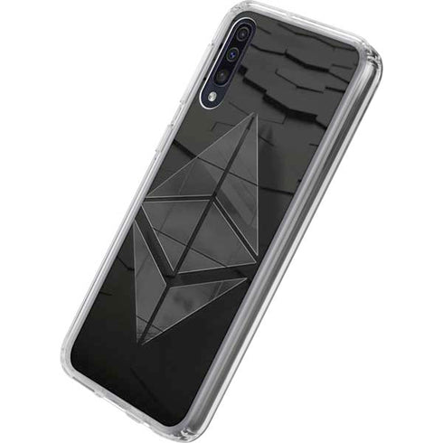 Ethereum Textured Logo Galaxy A50 Clear Case