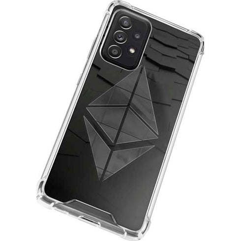 Ethereum Textured Logo Galaxy A52 5G Clear Case