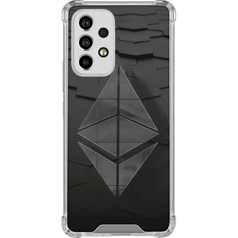 Ethereum Textured Logo Galaxy A53 5G Clear Case