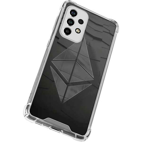 Ethereum Textured Logo Galaxy A53 5G Clear Case