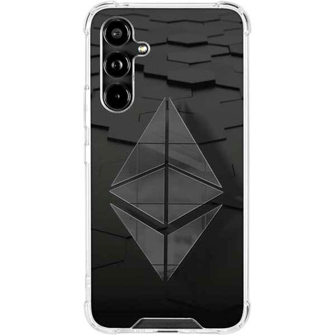 Ethereum Textured Logo Galaxy A54 5G Clear Case