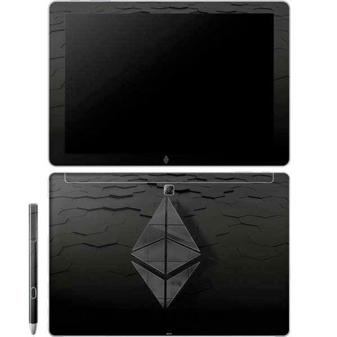 Ethereum Textured Logo Galaxy Book 12in Skin