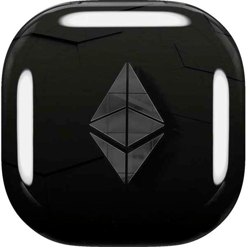 Ethereum Textured Logo Galaxy Buds Live Skin