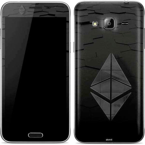 Ethereum Textured Logo Galaxy J3 Skin
