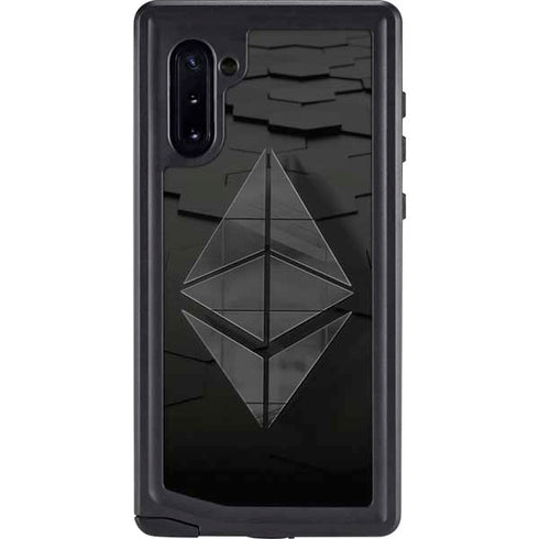 Ethereum Textured Logo Galaxy Note 10 Waterproof Case