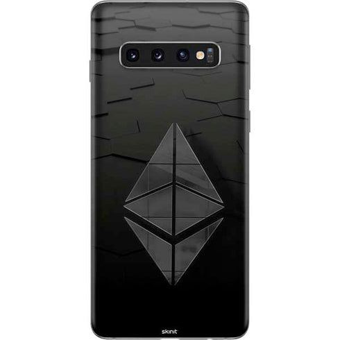 Ethereum Textured Logo Galaxy S10 Skin