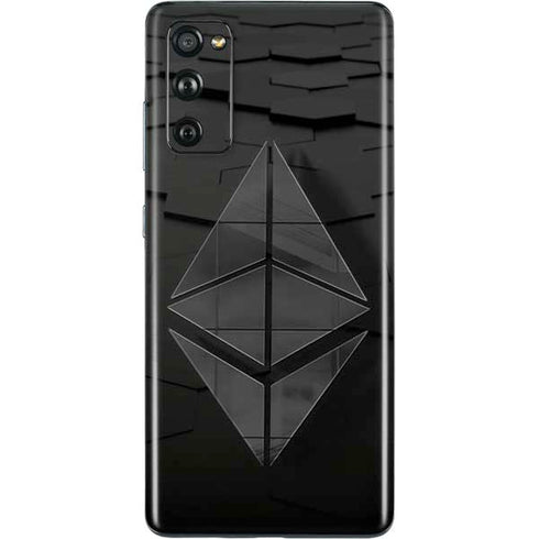 Ethereum Textured Logo Galaxy S20 Fan Edition Skin