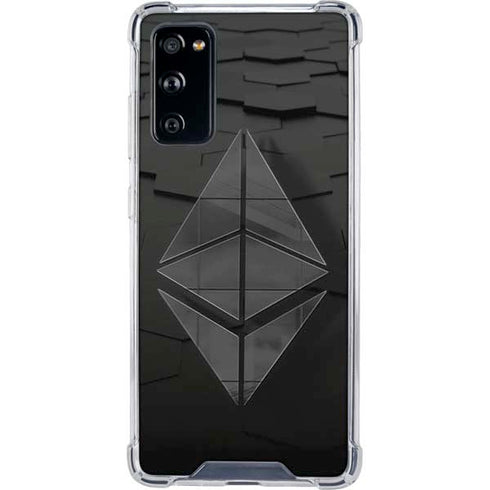 Ethereum Textured Logo Galaxy S20 FE Clear Case