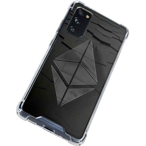 Ethereum Textured Logo Galaxy S20 FE Clear Case