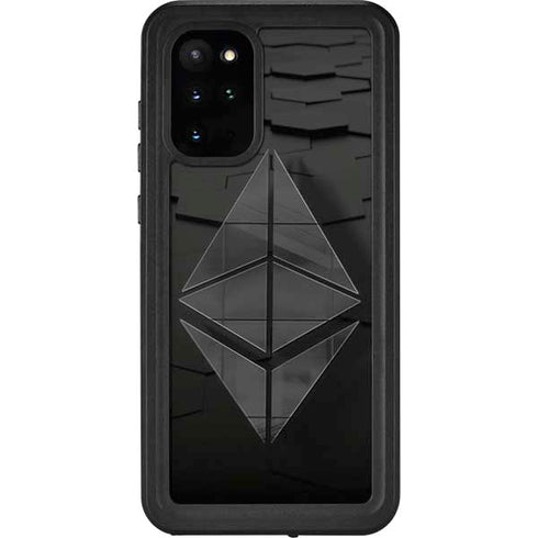 Ethereum Textured Logo Galaxy S20 Plus Waterproof Case