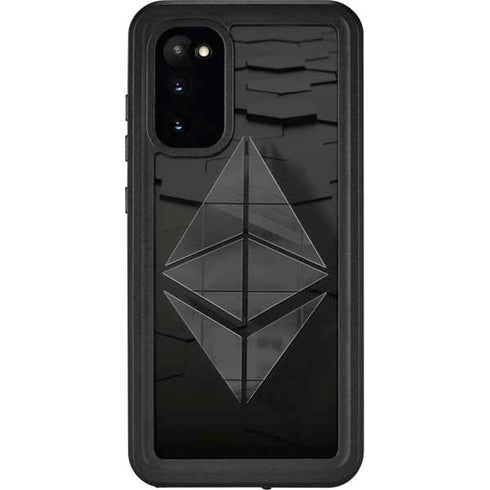 Ethereum Textured Logo Galaxy S20 Waterproof Case