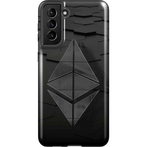 Ethereum Textured Logo Galaxy S21 FE Pro Case