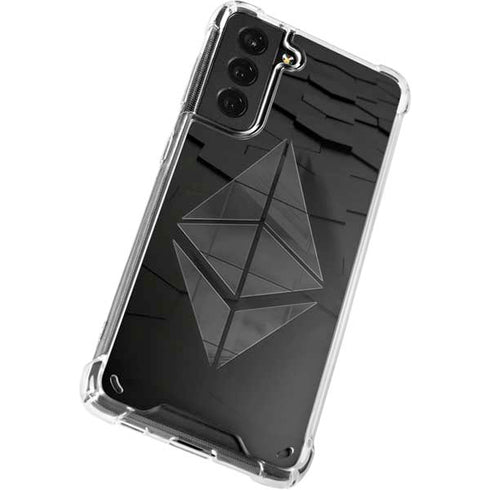 Ethereum Textured Logo Galaxy S21 Plus 5G Clear Case
