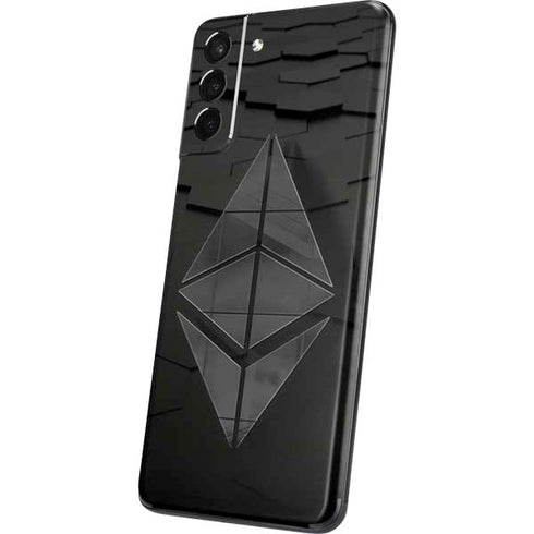 Ethereum Textured Logo Galaxy S21 Plus 5G Skin