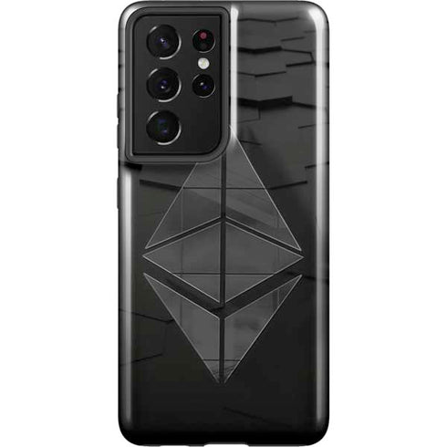 Ethereum Textured Logo Galaxy S21 Ultra 5G Pro Case