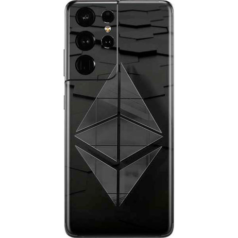 Ethereum Textured Logo Galaxy S21 Ultra 5G Skin
