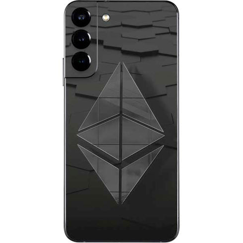 Ethereum Textured Logo Galaxy S22 Plus Skin