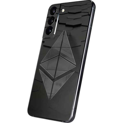 Ethereum Textured Logo Galaxy S22 Plus Skin