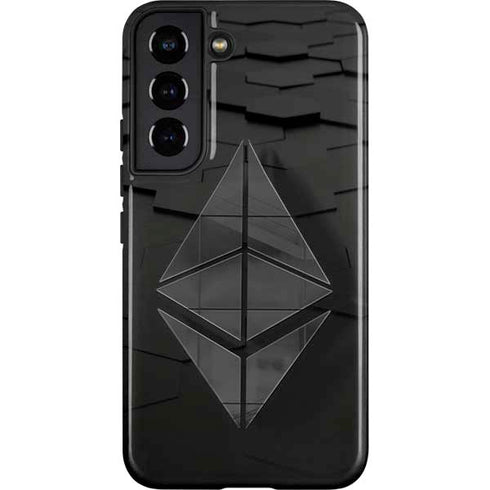Ethereum Textured Logo Galaxy S22 Pro Case