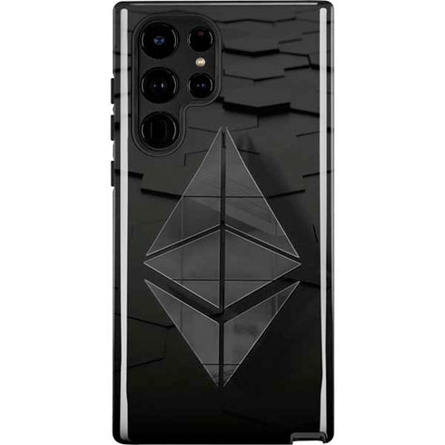 Ethereum Textured Logo Galaxy S22 Ultra Pro Case