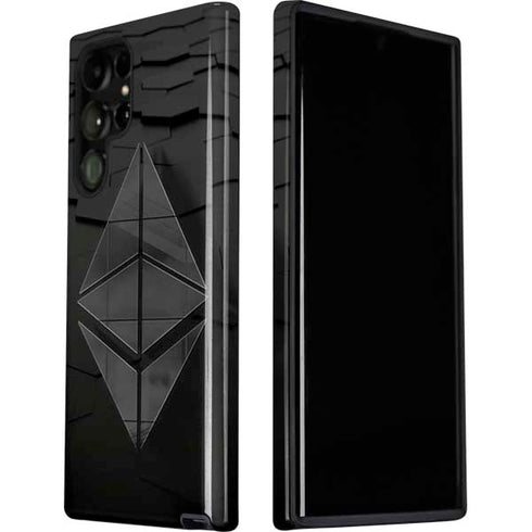 Ethereum Textured Logo Galaxy S22 Ultra Pro Case