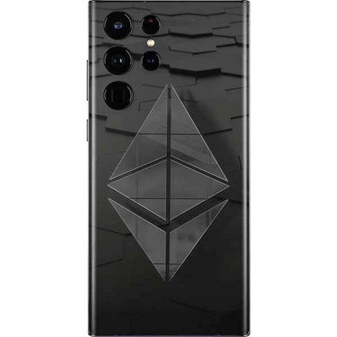 Ethereum Textured Logo Galaxy S22 Ultra Skin