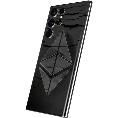Ethereum Textured Logo Galaxy S22 Ultra Skin