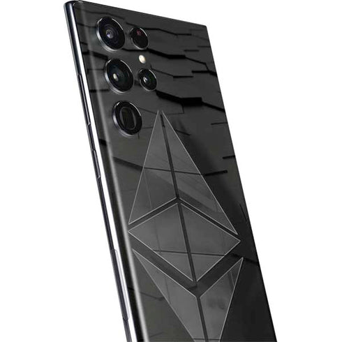 Ethereum Textured Logo Galaxy S22 Ultra Skin