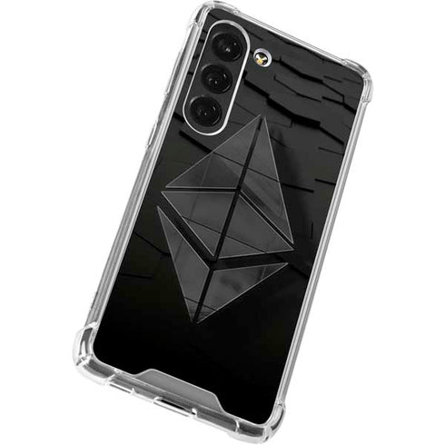 Ethereum Textured Logo Galaxy S23 Clear Case