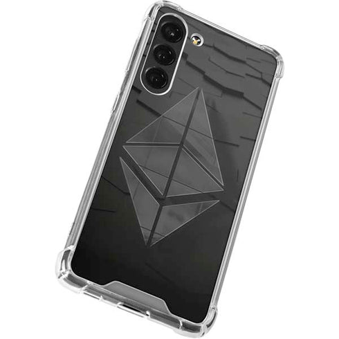Ethereum Textured Logo Galaxy S23 Plus Clear Case