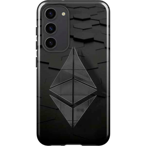 Ethereum Textured Logo Galaxy S23 Plus Pro Case
