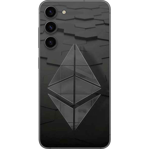 Ethereum Textured Logo Galaxy S23 Plus Skin