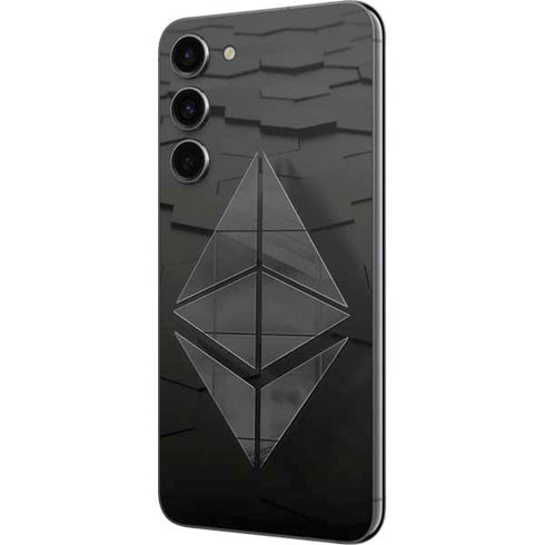 Ethereum Textured Logo Galaxy S23 Plus Skin