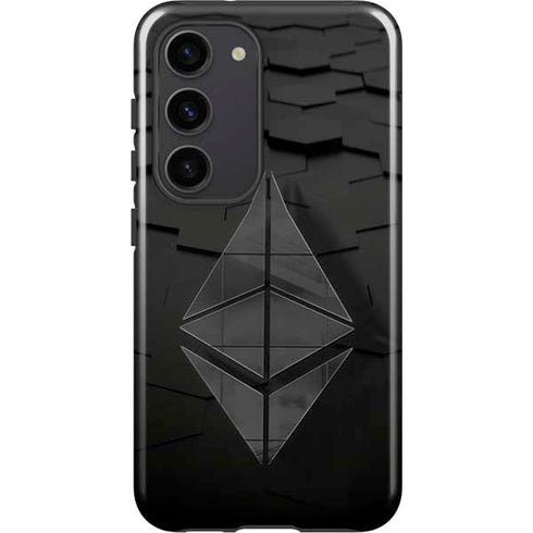 Ethereum Textured Logo Galaxy S23 Pro Case
