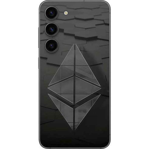 Ethereum Textured Logo Galaxy S23 Skin
