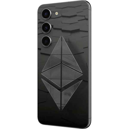 Ethereum Textured Logo Galaxy S23 Skin