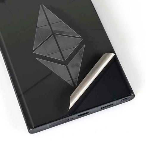 Ethereum Textured Logo Galaxy S23 Ultra Skin