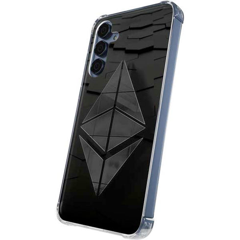 Ethereum Textured Logo Galaxy S24 Clear Case