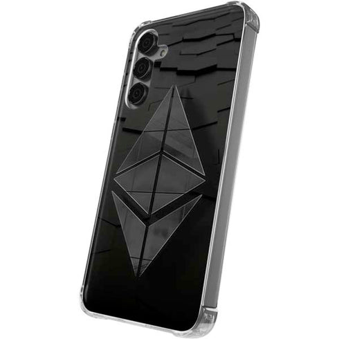 Ethereum Textured Logo Galaxy S24 Plus Clear Case