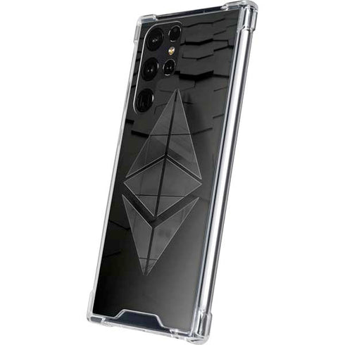 Ethereum Textured Logo Galaxy S24 Ultra Clear Case